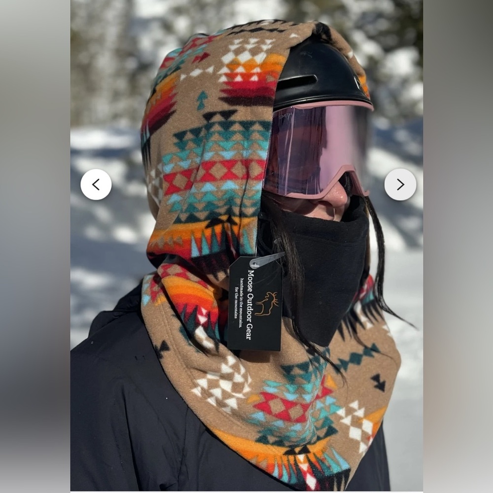 Colorful Geometric Hooded balaclava